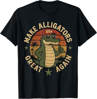 Funny Make Alligator Great Again T-Shirt