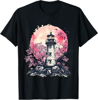 Lighthouse Seaside House Sailing Sea Beach Light House T-Shirt
