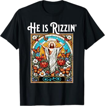 Funny Rizz He is Rizzin Jesus T-Shirt