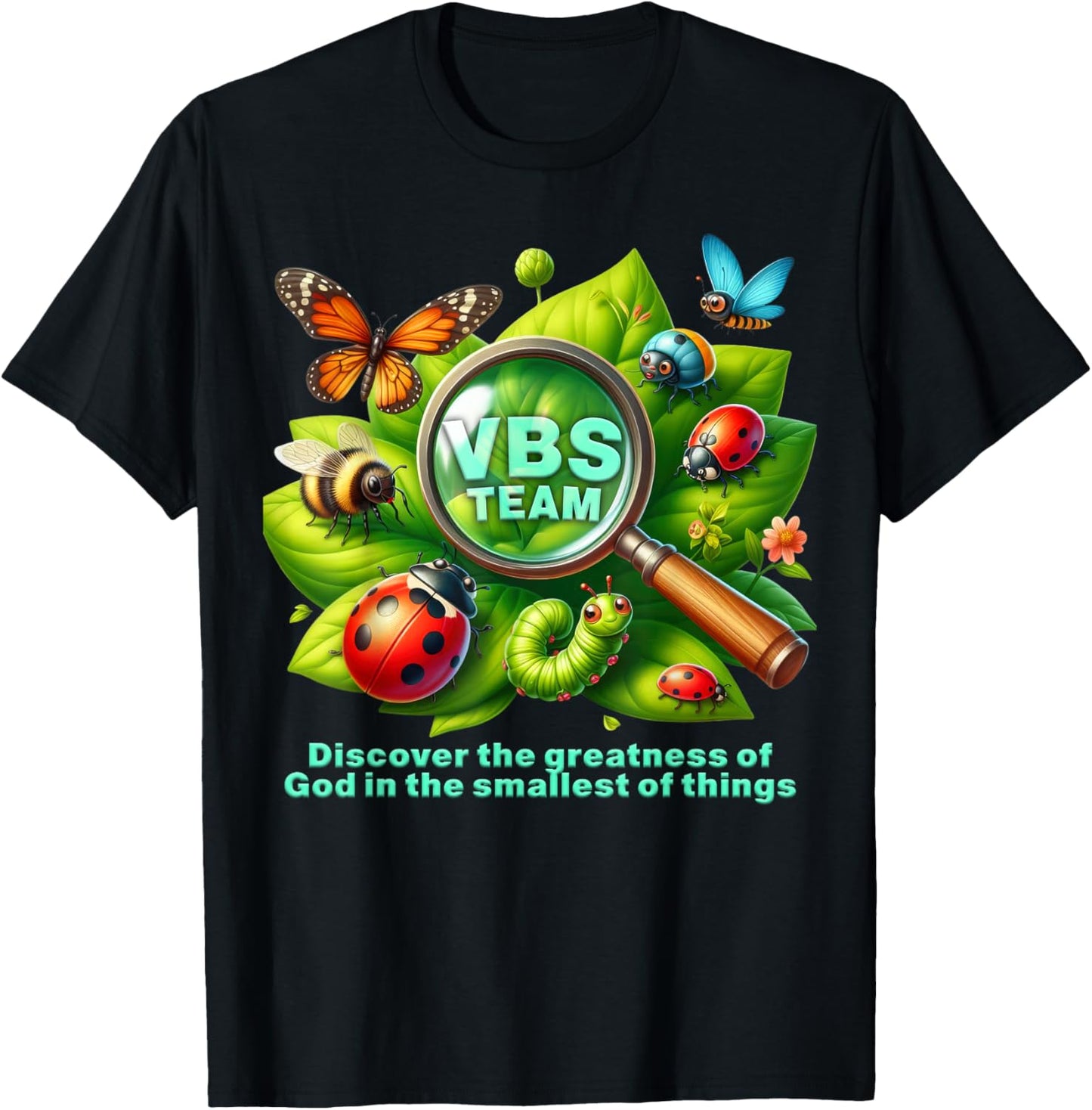 VBS 2025 Magnified VBS Vacation Bible School Christian Camp T-Shirt
