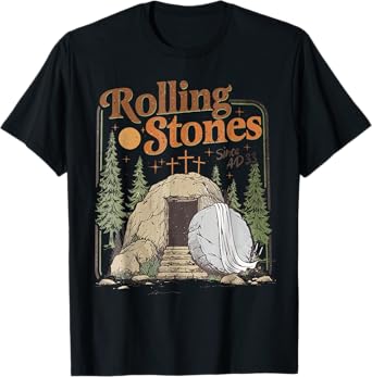 The Stone Was Rolled Away He Is Alive Retro Christian Easter T-Shirt