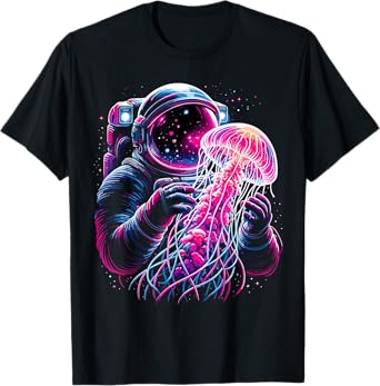 Astronaut Jellyfish Lover Astronaut Science Space T-Shirt