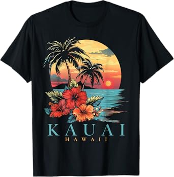 Kauai Hawaii Aloha Hawaiian Surf Surfer Vintage T-Shirt