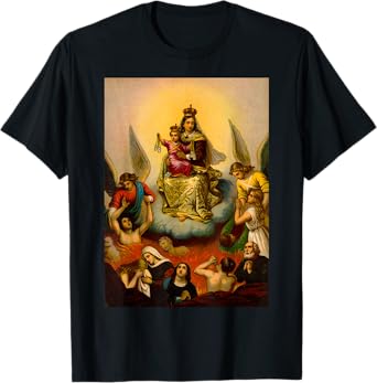 Scapular of Our Lady of Mount Carmel Brown Mt. T-Shirt