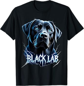 Funny Black Labrador Lover Design Heavy Metal Black Lab T-Shirt