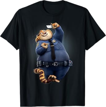 Disney Zootopia Officer Clawhauser Funny Selfie T-Shirt