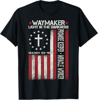 Waymaker God Jesus Christian Bible Faith Cross Religious T-Shirt