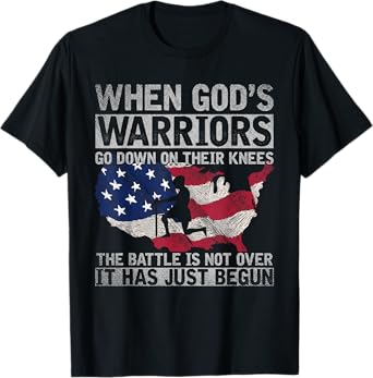 Patriotic Christian Devotee God Christianity US Flag Jesus T-Shirt