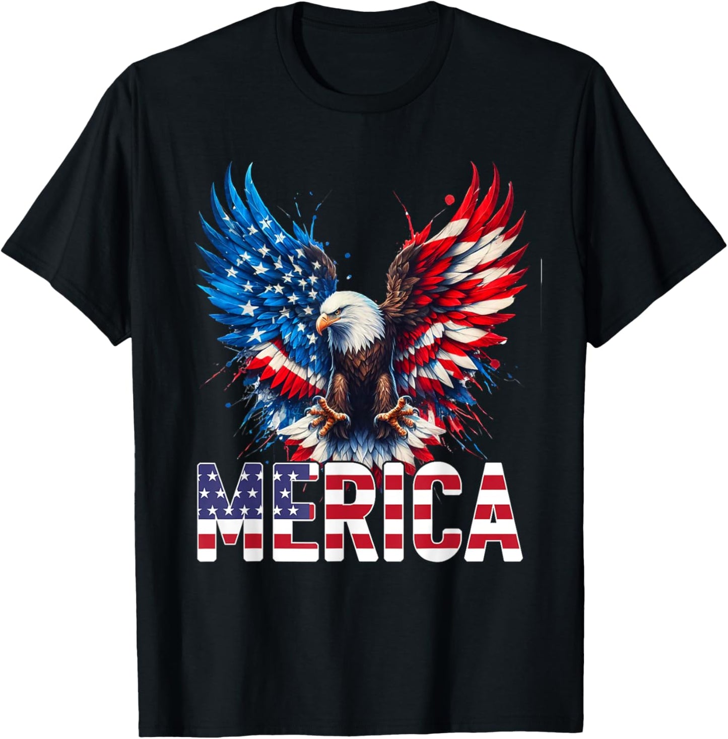 Merica - Patriotic USA Eagle Of Freedom - 4th of July T-Shirt