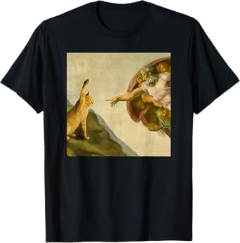 Cat Slapping Almighty Slap Funny Cat Meme Art Kitten Cute Men Women Kids T-Shirt