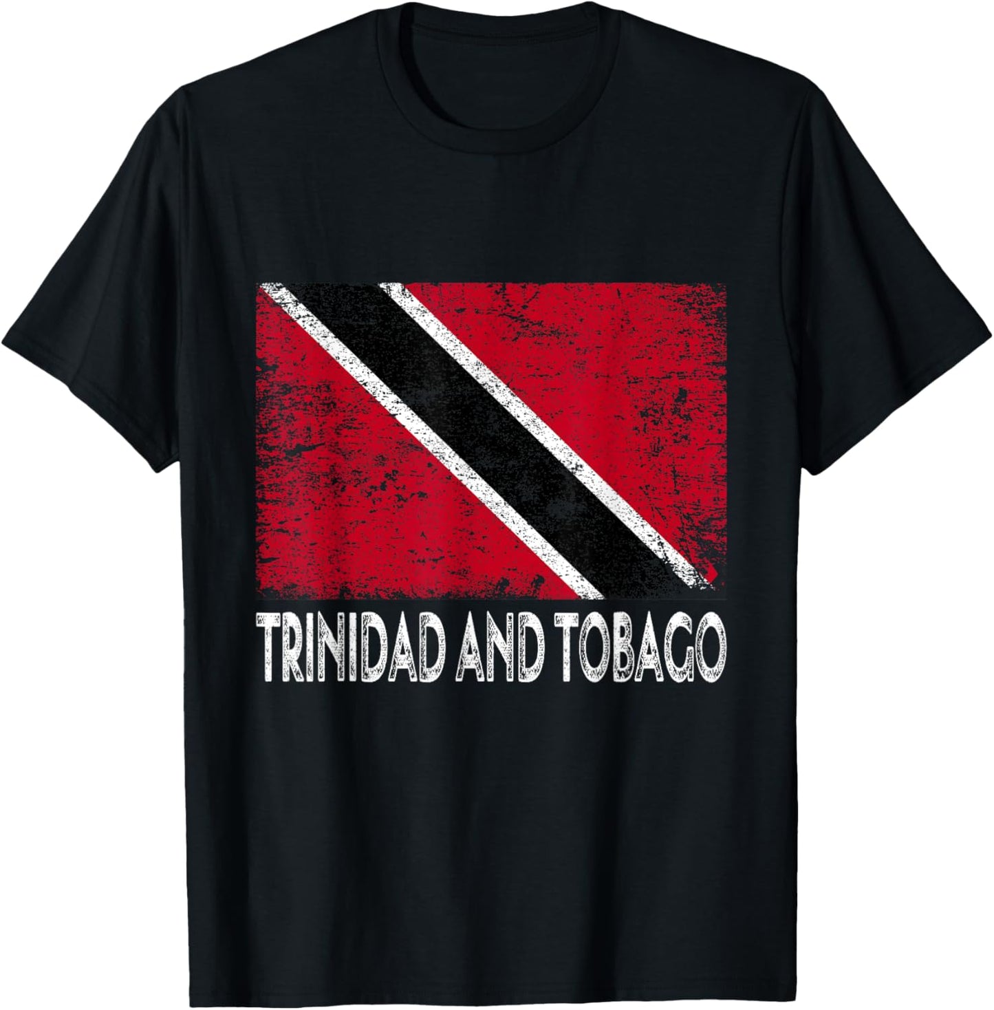 Distressed Patriotic Trinidad and Tobago Flag Men Women Kid T-Shirt