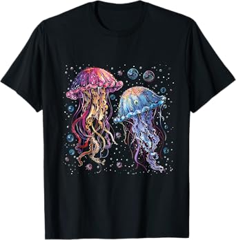 Jellyfish Artwork Motif Sea Ocean Animal Jellyfish Lover T-Shirt