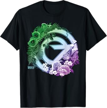 Wicked: For Good Oz Logo Floral and Vine T-Shirt