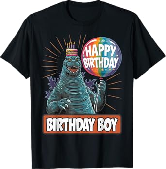 Kaiju Birthday Boy Fun Monster Movie Party Decoration Gifts T-Shirt
