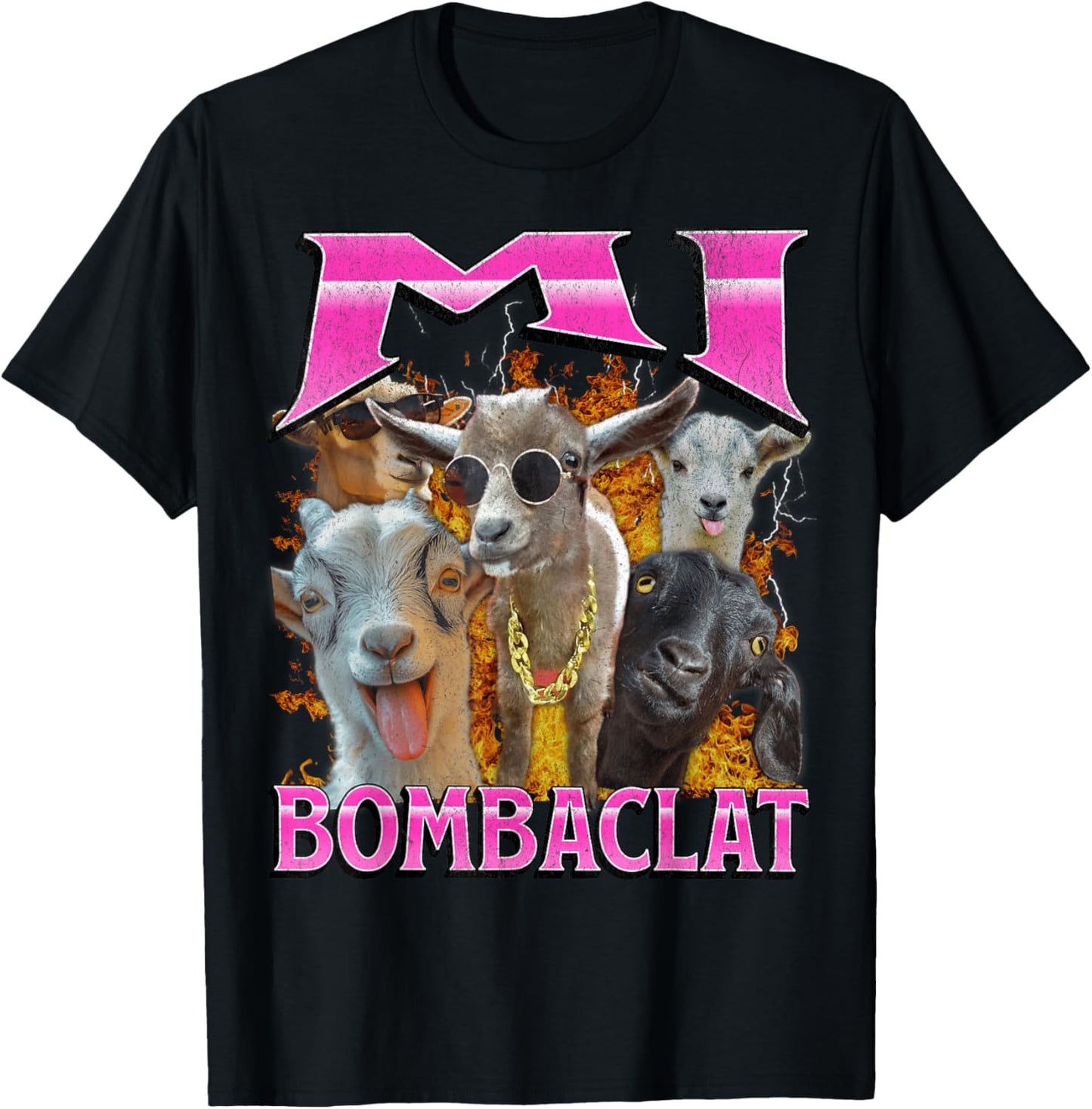 MI Bombaclat Funny Offensive Goat Adult Humor Bootleg T-Shirt