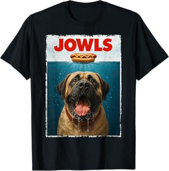 English Mastiff Jowls Gentle Giant Funny Dog Dad Dog Mom T-Shirt for Men Women Kids