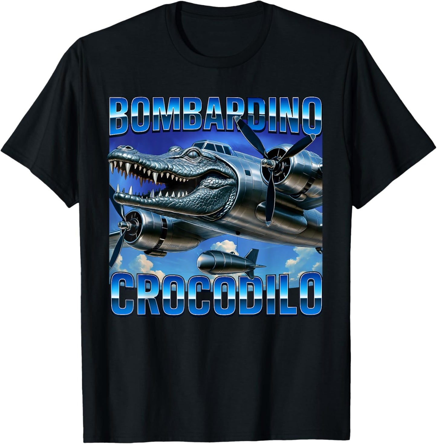 Bombardino Crocodilo - Italian Brainrot Meme Crocodile T-Shirt