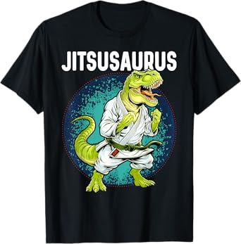 Jitsusaurus Funny Jiu-Jitsu Brazillian Ju Jitsu Bjj Boys Kid T-Shirt