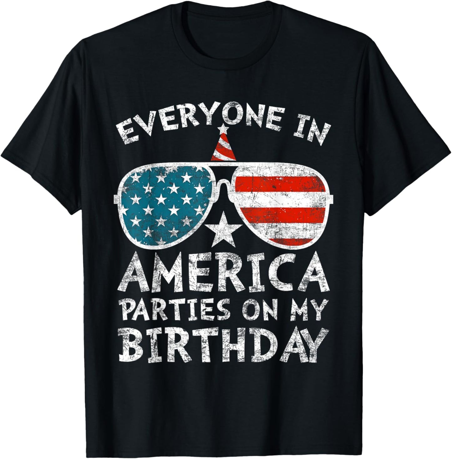 4th of July Birthday Party Boy Girl Fourth of July T-Shirt