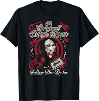 Saw Jigsaw's Original Escape Room Horror Movie T-Shirt