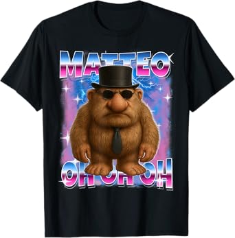Matteo-oh-oh-oh Italian-Brainrot AI Generated Kids Men Women T-Shirt