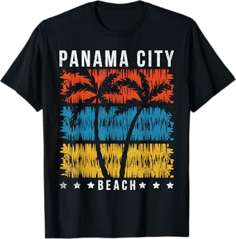 Panama City Beach Family Summer Vacation Souvenir Retro T-Shirt