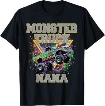 Monster Truck Nana Monster Truck Are My Jam Truck Lovers T-Shirt