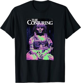 The Conjuring Iconic Annabelle Doll Distressed Big Poster T-Shirt