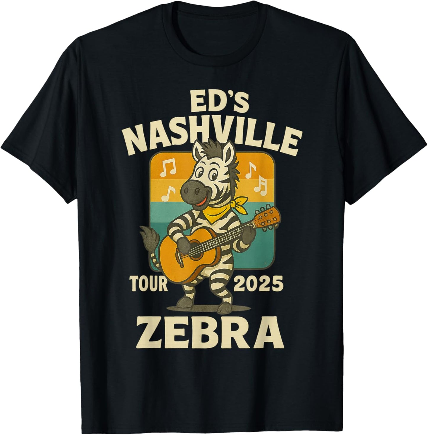 Ed's Nashville Tour 2025 Zebra T-Shirt