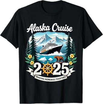 Matching Family Friends And Group Alaskan Alaska Cruise 2025 T-Shirt