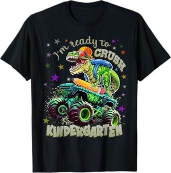 Kindergarten Boys Dinosaur I'm Ready To Crush Kindergarten T-Shirt