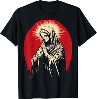 Vintage Christian Graphic The Virgin Mary Women's T-Shirt