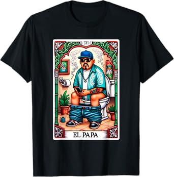 El Papa Latino Tarot Card Spanish Doing Dad Shit Fathers Day T-Shirt