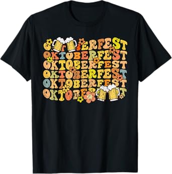 Floral Oktoberfest German Beer Festival Men Women T-Shirt