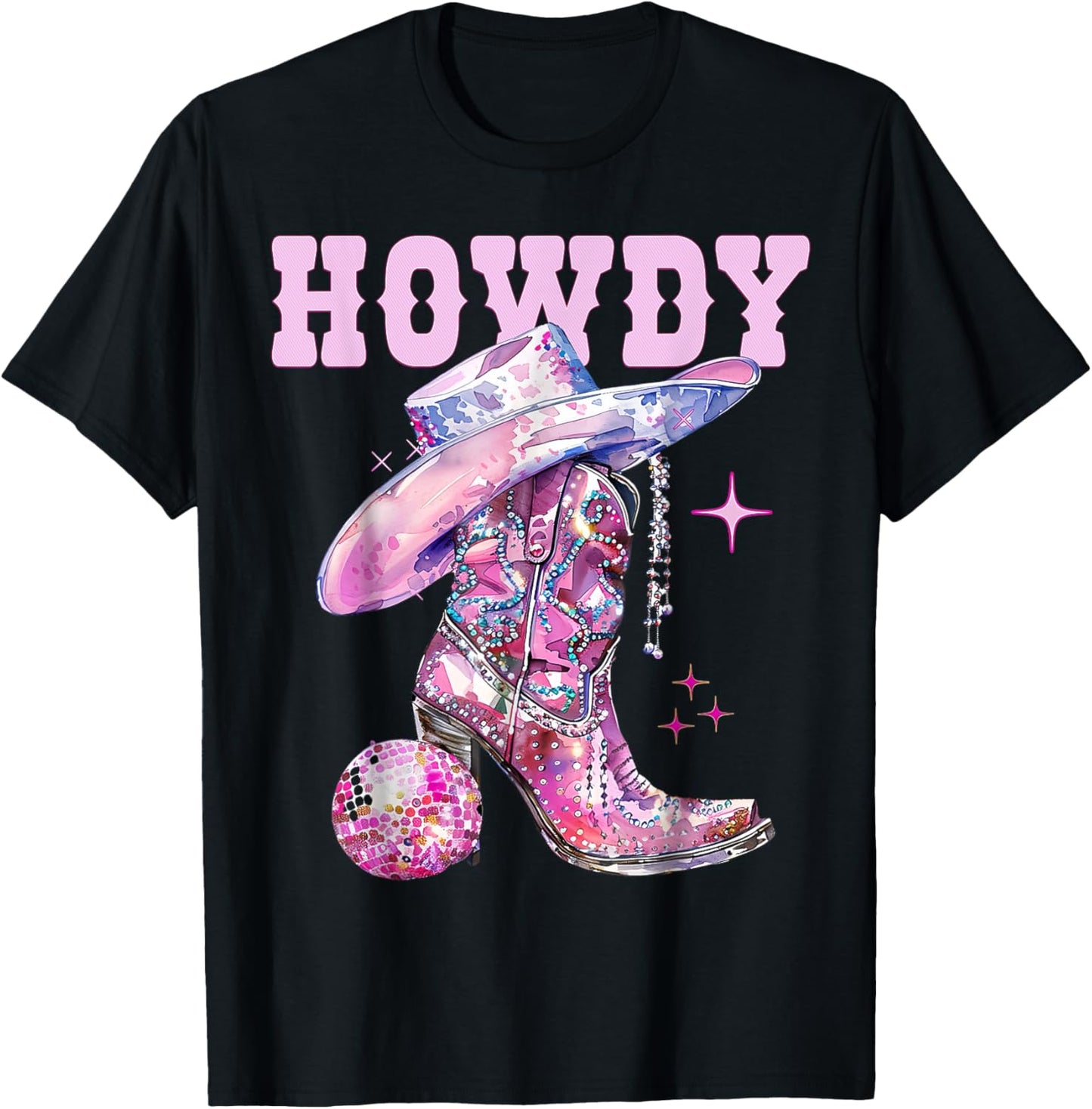 Women Girls Howdy Western Cowboy Cowgirl Party T-Shirt
