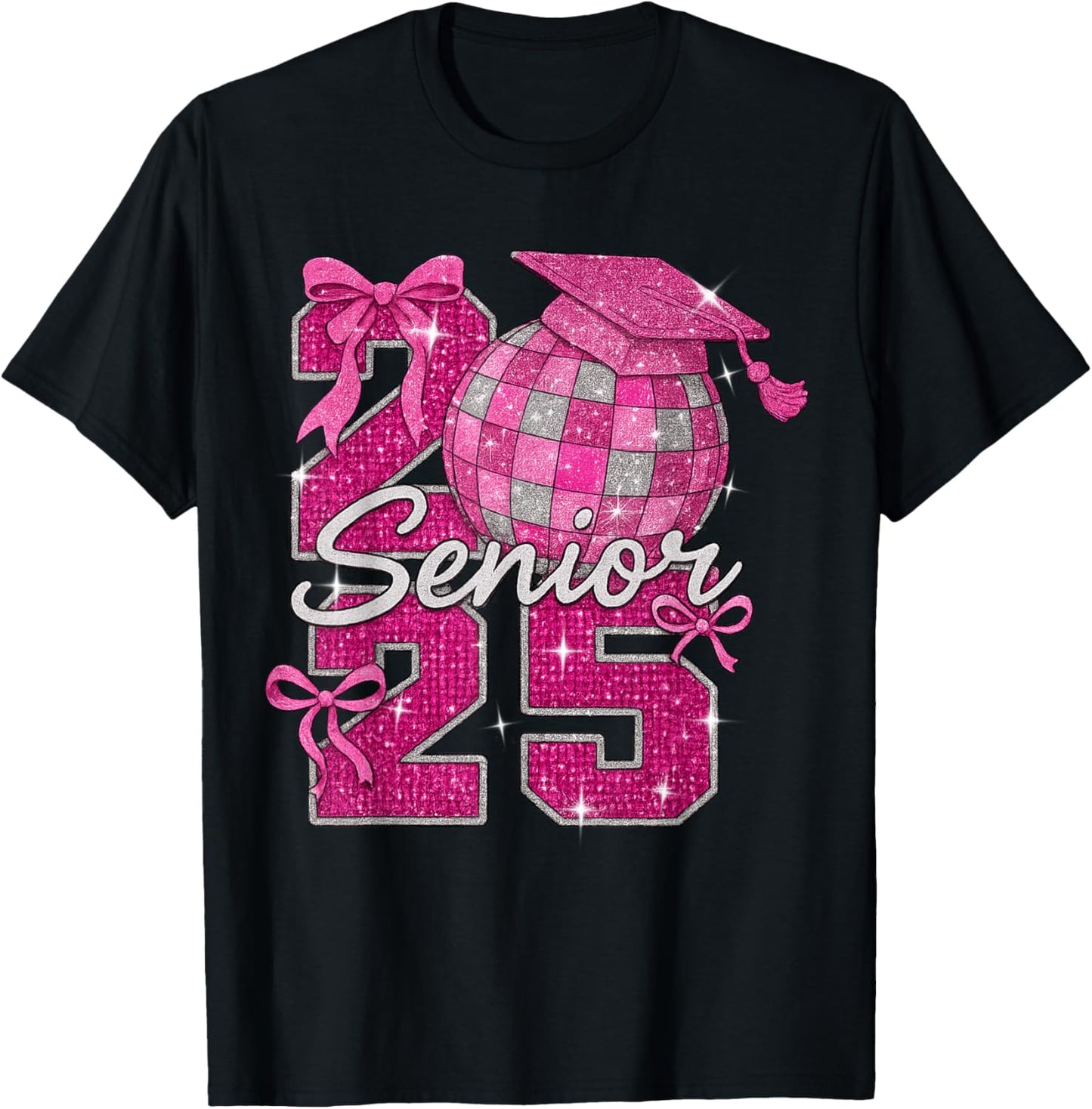 Senior 2025 Class Of 2025 Bows Back To School 2025 T-Shirt
