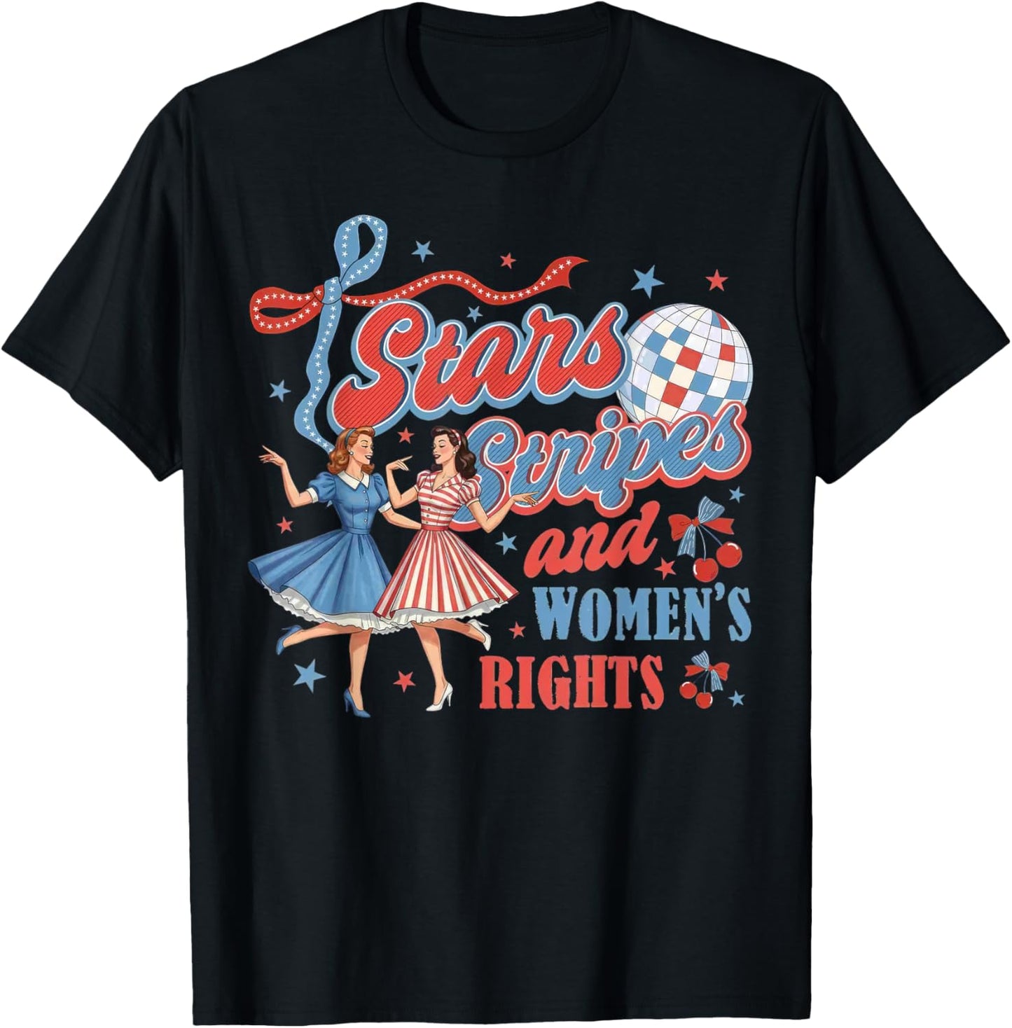 4th Of July Feminist Stars Stripes And Women's Rights T-shirt