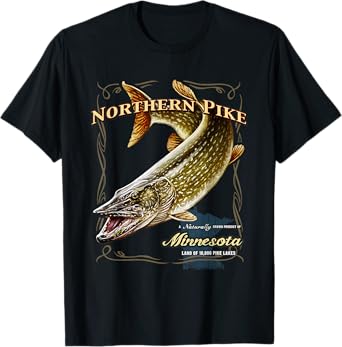Northern Pike, a Naturally Grown Minnesota Product T-Shirt