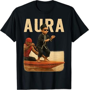 Indonesian Boat Race Aura Farming Boat Kid Dancing Meme T-Shirt
