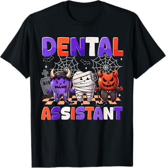 Dental Assitant Teeth Monster Halloween Costumes Men Women T-Shirt
