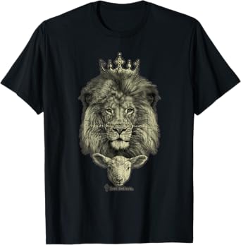 Vintage Retro The Lion And The Lamb Christian Sportswear-The T-Shirt