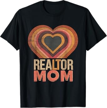 Realtor - Heart Vintage Love Women Mom Mother's Day Birthday T-Shirt