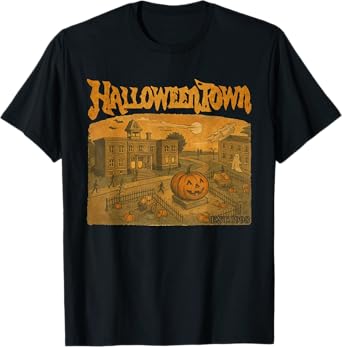 Halloween Pumpkin Boo Ghost Tee Funny Vintage Halloween Town T-Shirt