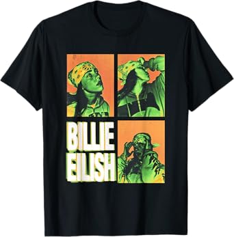 Official Billie Eilish HIT ME HARD AND SOFT Photo Squares T-Shirt