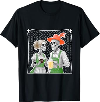 Beer, Oktoberfest, Costume, Couple, Skeleton, Clothing, PRET T-Shirt