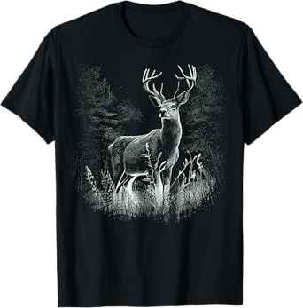 Deer Forest Nature Lover Stag Hunting Hunter T-Shirt