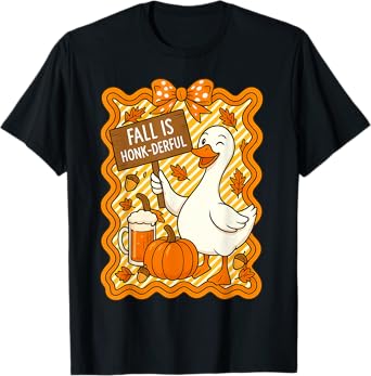 Fall is Honk-Derful Funny Goose Autumn T-Shirt