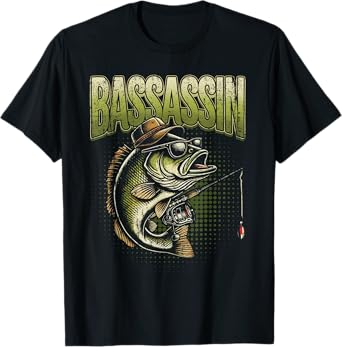 Funny Bass Fisherman Fishing meme T-Shirt