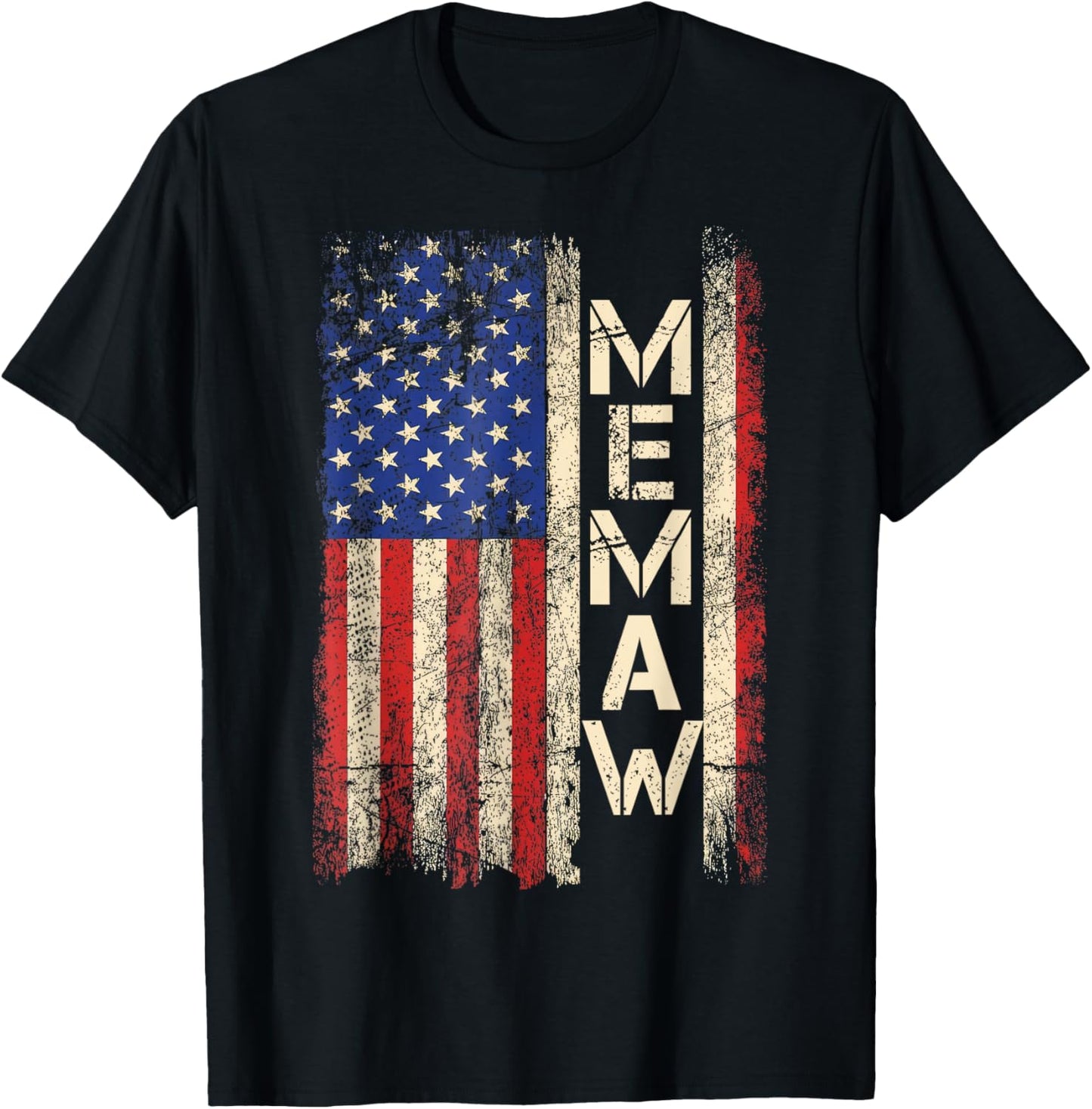 Memaw American Flag Mother's Day For Women T-Shirt