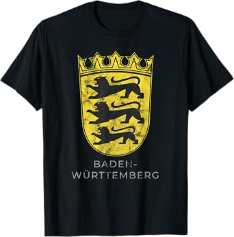 Badei wurttemberg German Coat of Arm Germany Deutsch Shirt T-Shirt